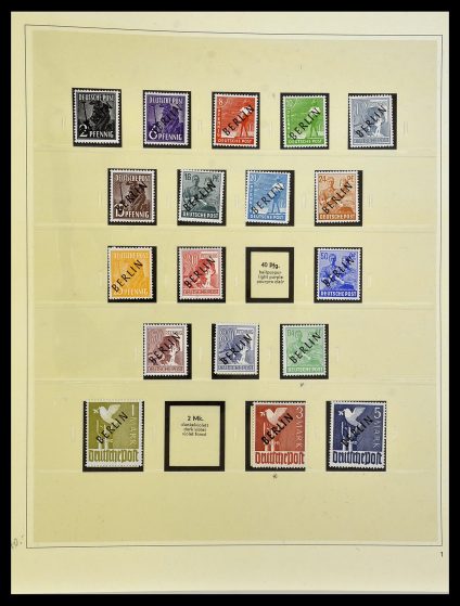 Postzegelverzameling 34199 Berlijn 1948-1974.
