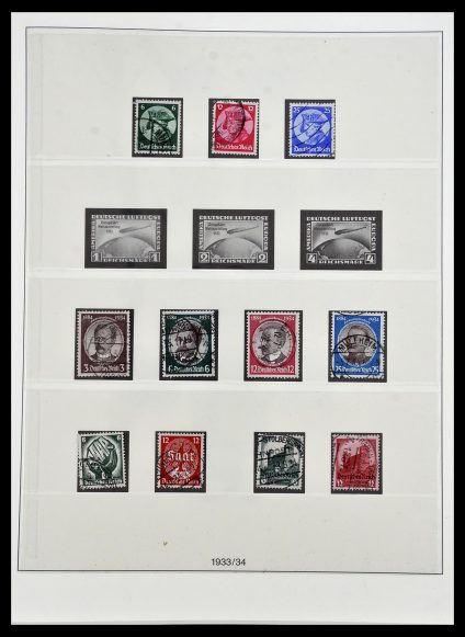 Postzegelverzameling 34201 Duitse Rijk 1933-1945.