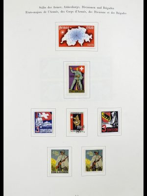 Foto van Postzegelverzameling 34234 Zwitserland soldatenzegels 1939-1945.