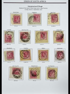 Foto van Postzegelverzameling 34239 Zuid Afrika stempels 1910-1913.