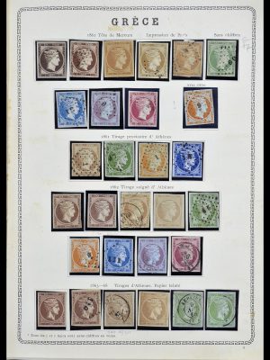 Foto van Postzegelverzameling 34245 Griekenland en gebieden 1861-1940.