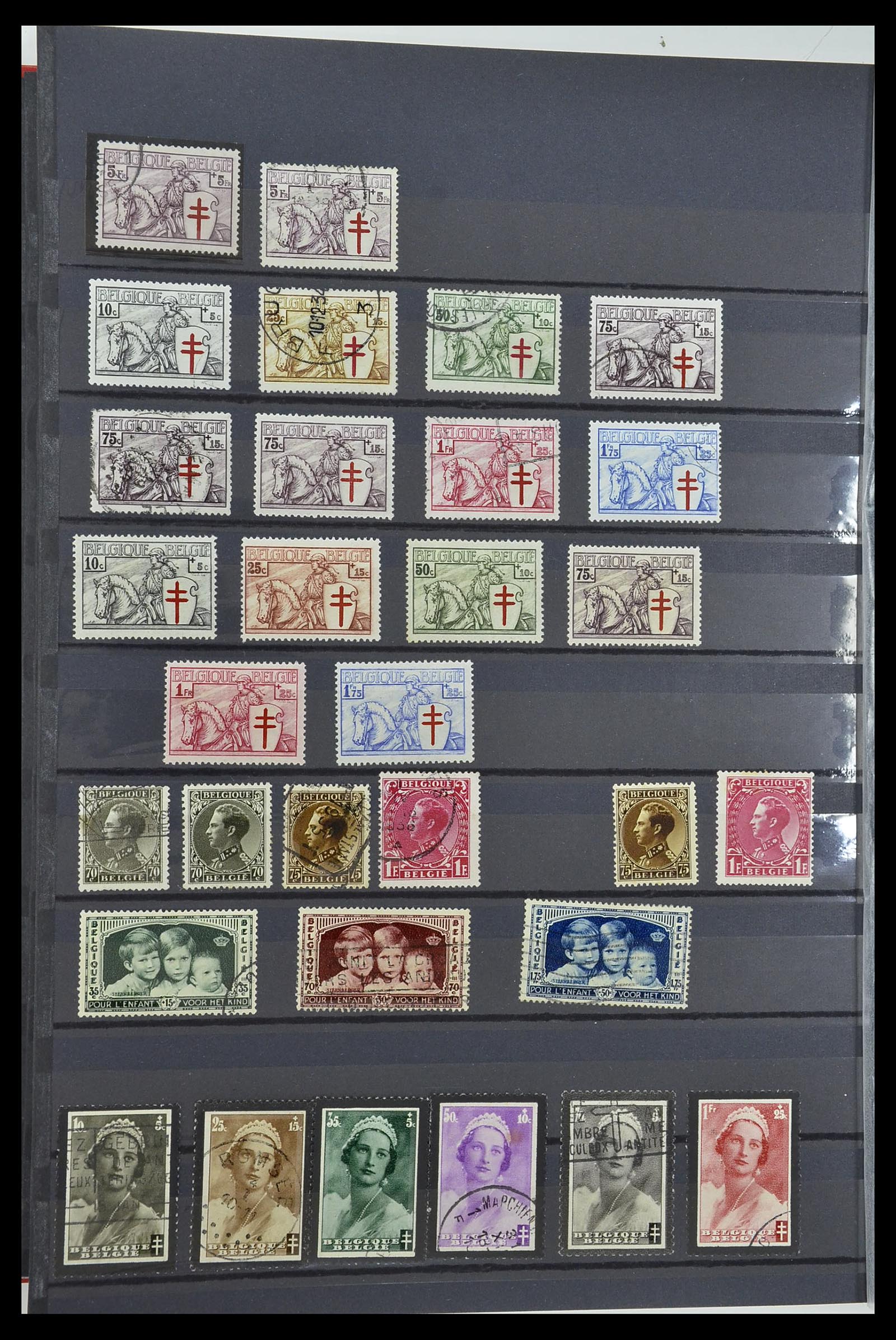 Postzegelverzameling 34252 België 1849-2000. Foto van Postzegelverzameling 34252 België 1849-2000.