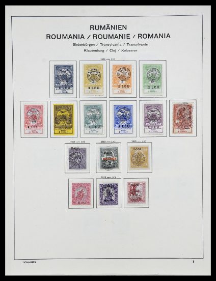Foto van Postzegelverzameling 34278 Roemeense gebieden 1919.
