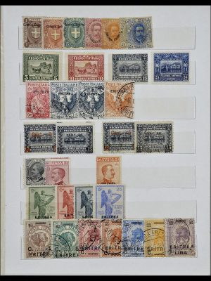 Foto van Postzegelverzameling 34279 Eritrea 1903-1936.