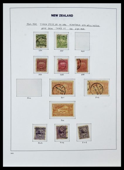 Foto van Postzegelverzameling 34288 Nieuw Zeeland 1900-2002.