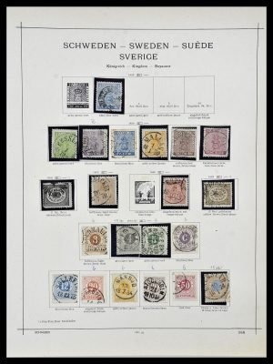 Foto van Postzegelverzameling 34299 Zweden 1855-1935.