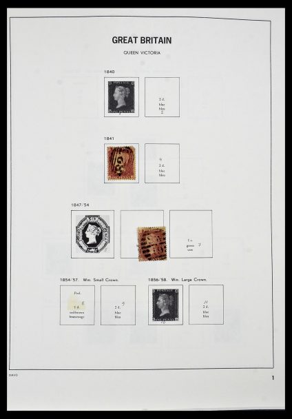 Foto van Postzegelverzameling 34306 Engeland 1841-1995.