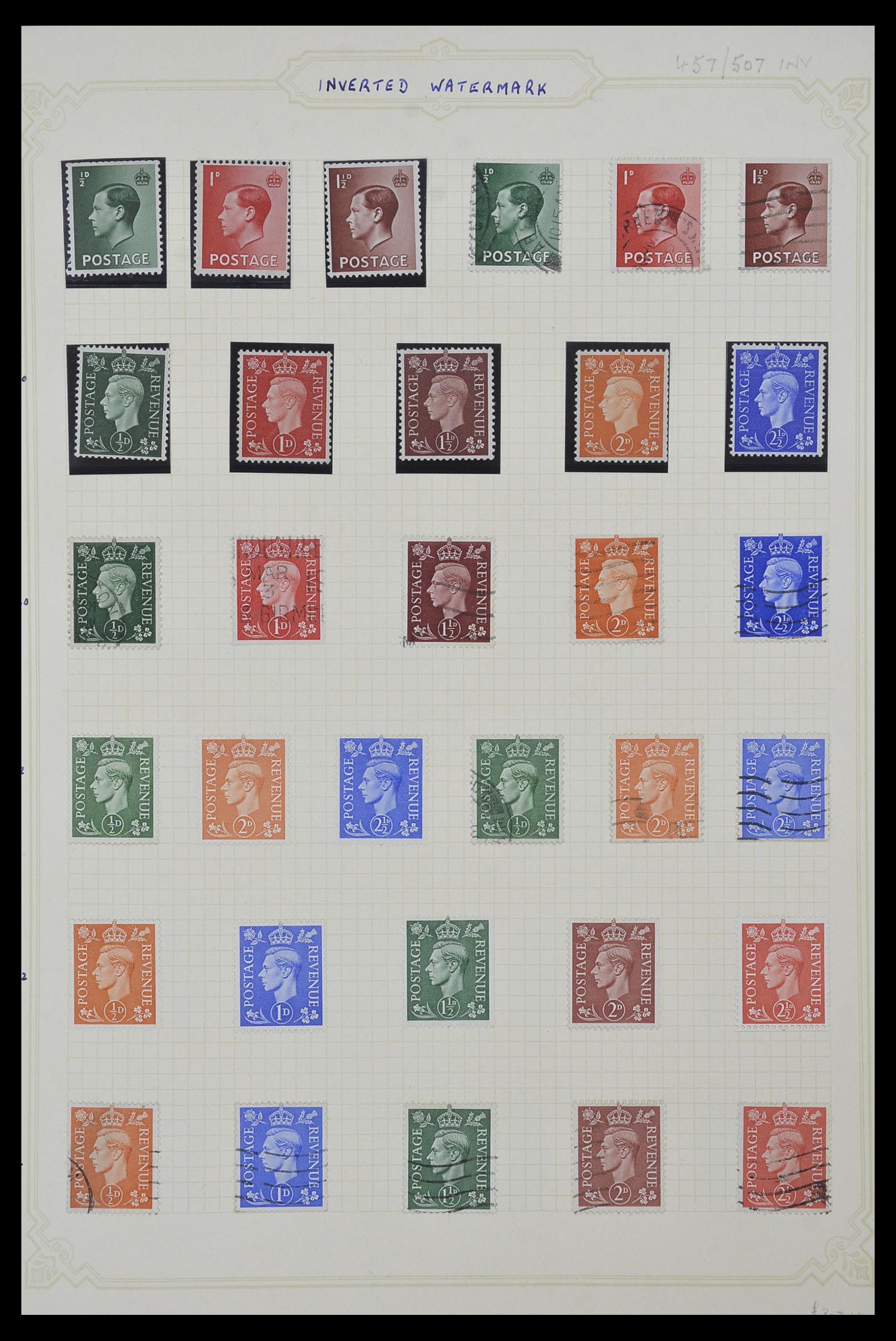 Postzegelverzameling 34332 Engeland 1936-1981. Foto van Postzegelverzameling 34332 Engeland 1936-1981.