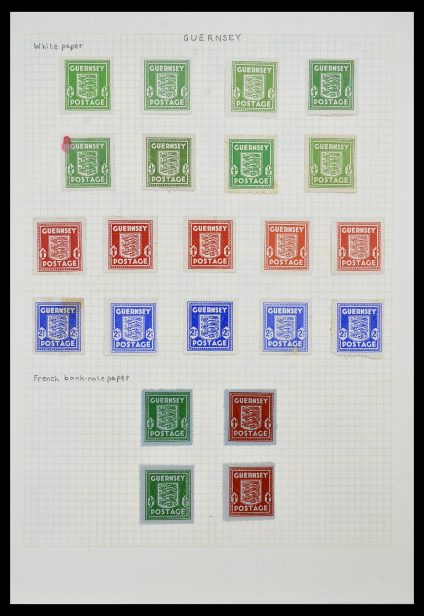 Foto van Postzegelverzameling 34337 Guernsey en Alderney 1940-2018!