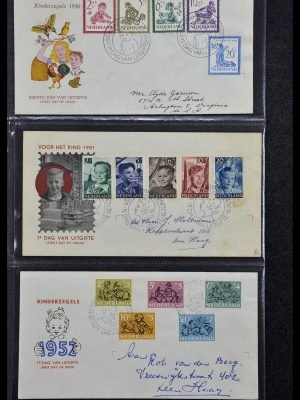 34396 Nederland kinder FDC's 1950-1955.