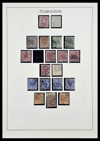 34409 Duitse Rijk firmaperforaties. - Afbeelding 1