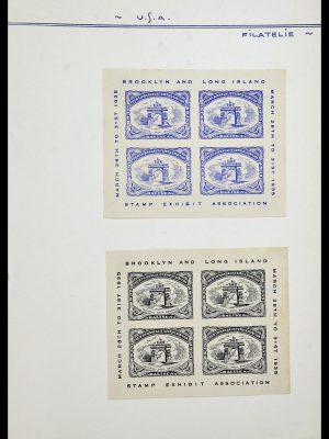 34486 USA filatelistische labels 1926-1960.