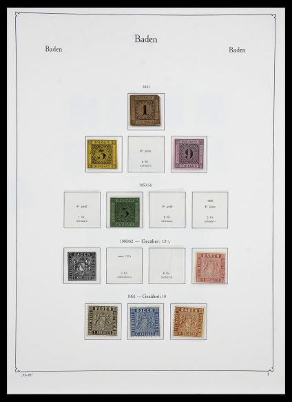 34555 Oud Duitse Staten 1850-1920. - Afbeelding 1