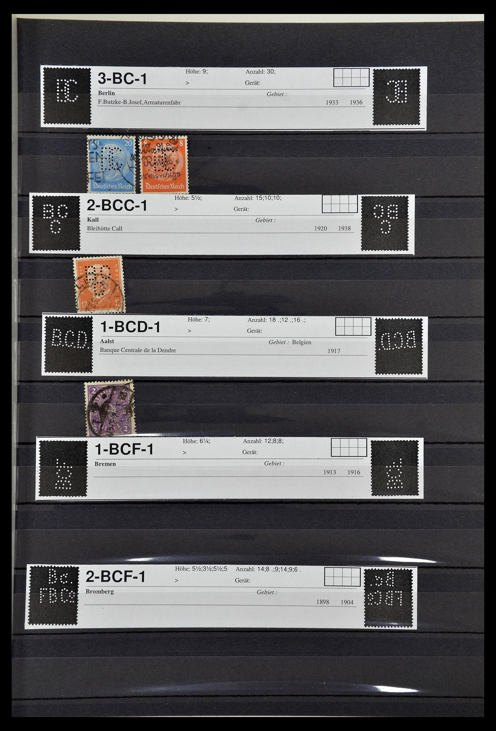 34710 0001 34710 Duitsland firmaperforaties 1900-1940. - Afbeelding 1