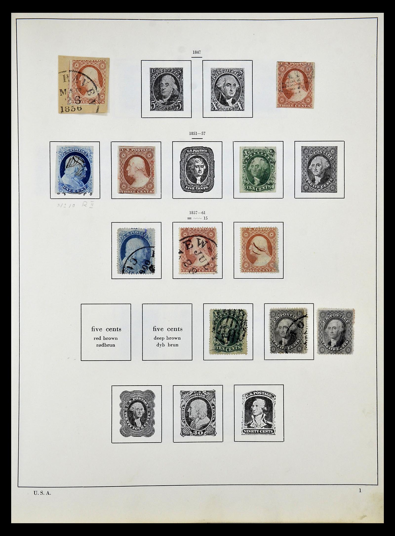 34921 001 34921 USA 1851-1964. - Afbeelding 1