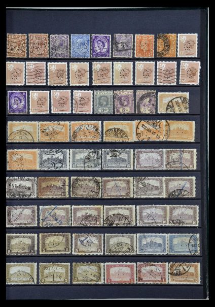 34968 Wereld perfins 1890-1965. - Afbeelding 1