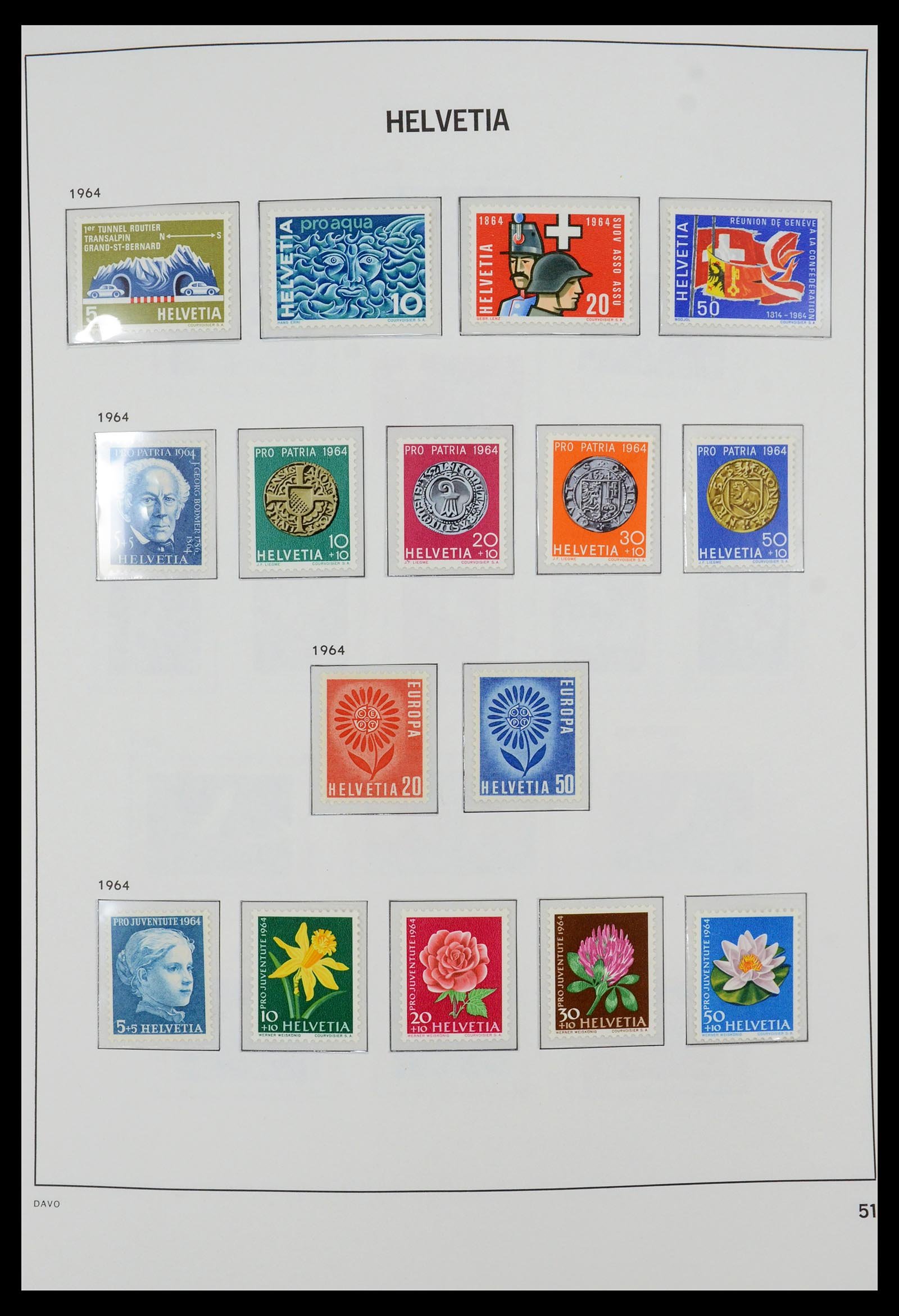 35156 001 35156 Zwitserland 1964-2015. - Afbeelding 1