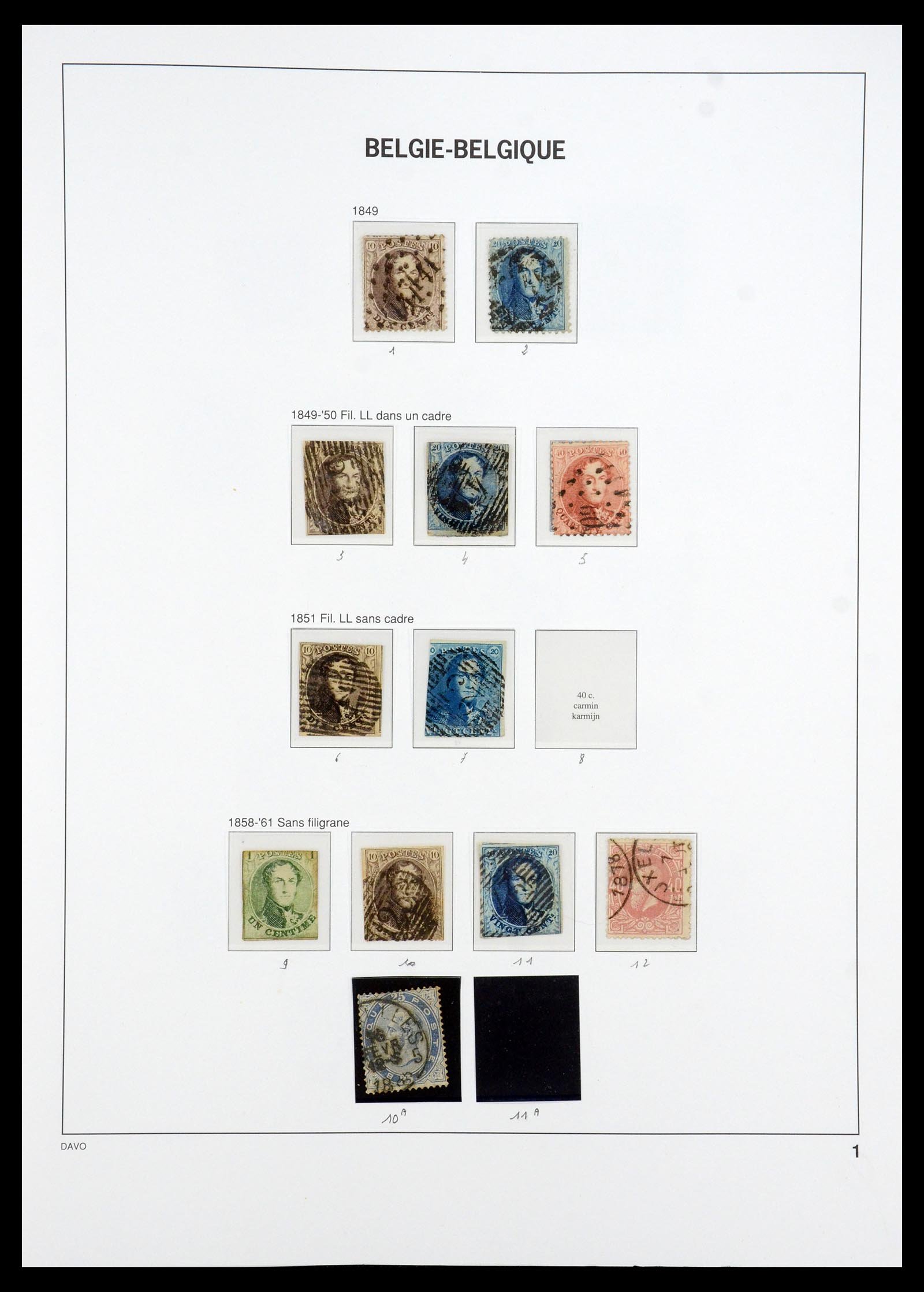 35182 001 35182 België 1849-1949. - Afbeelding 1