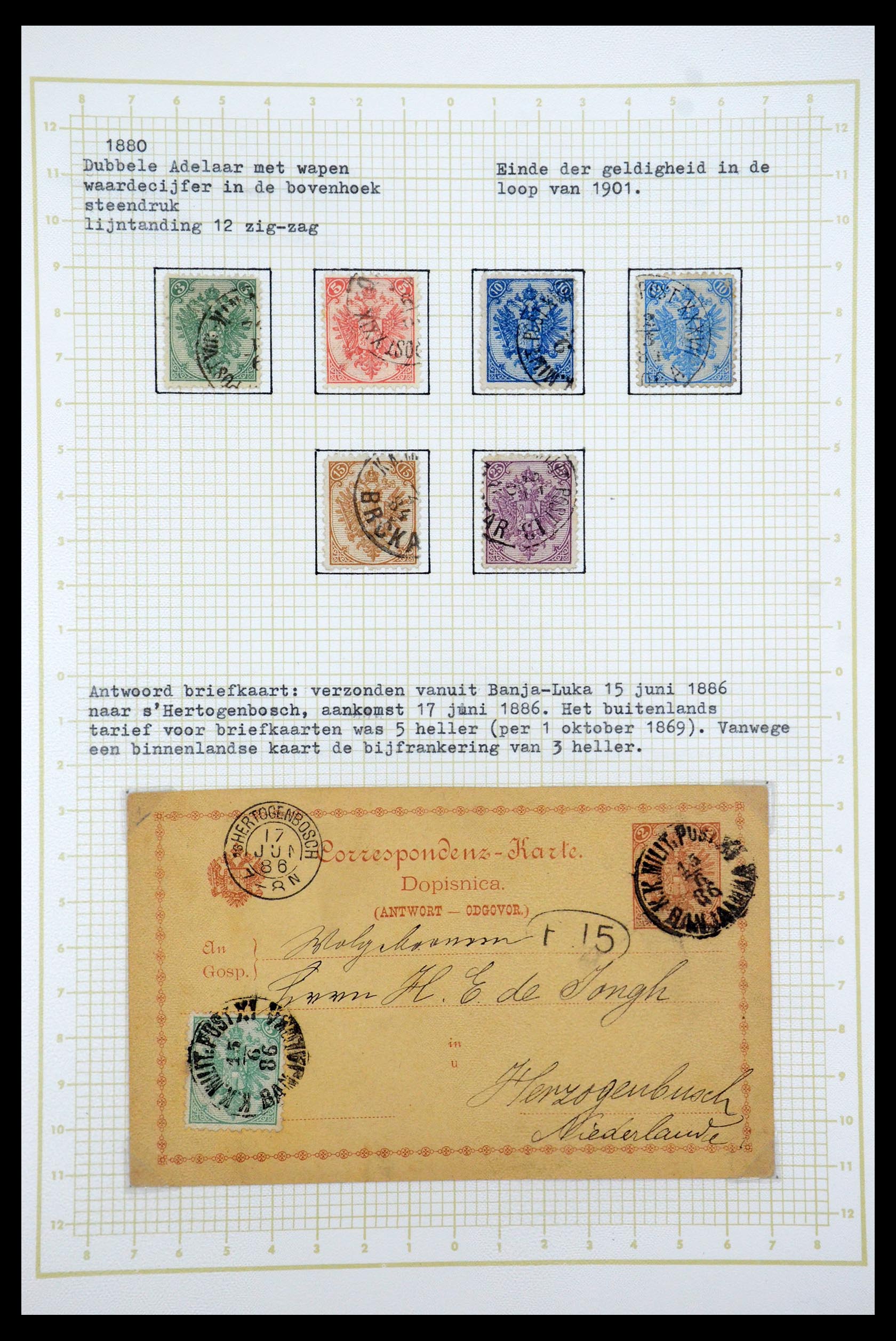 35198 003 35198 Bosnië Herzegowina 1879-1918. - Afbeelding 1