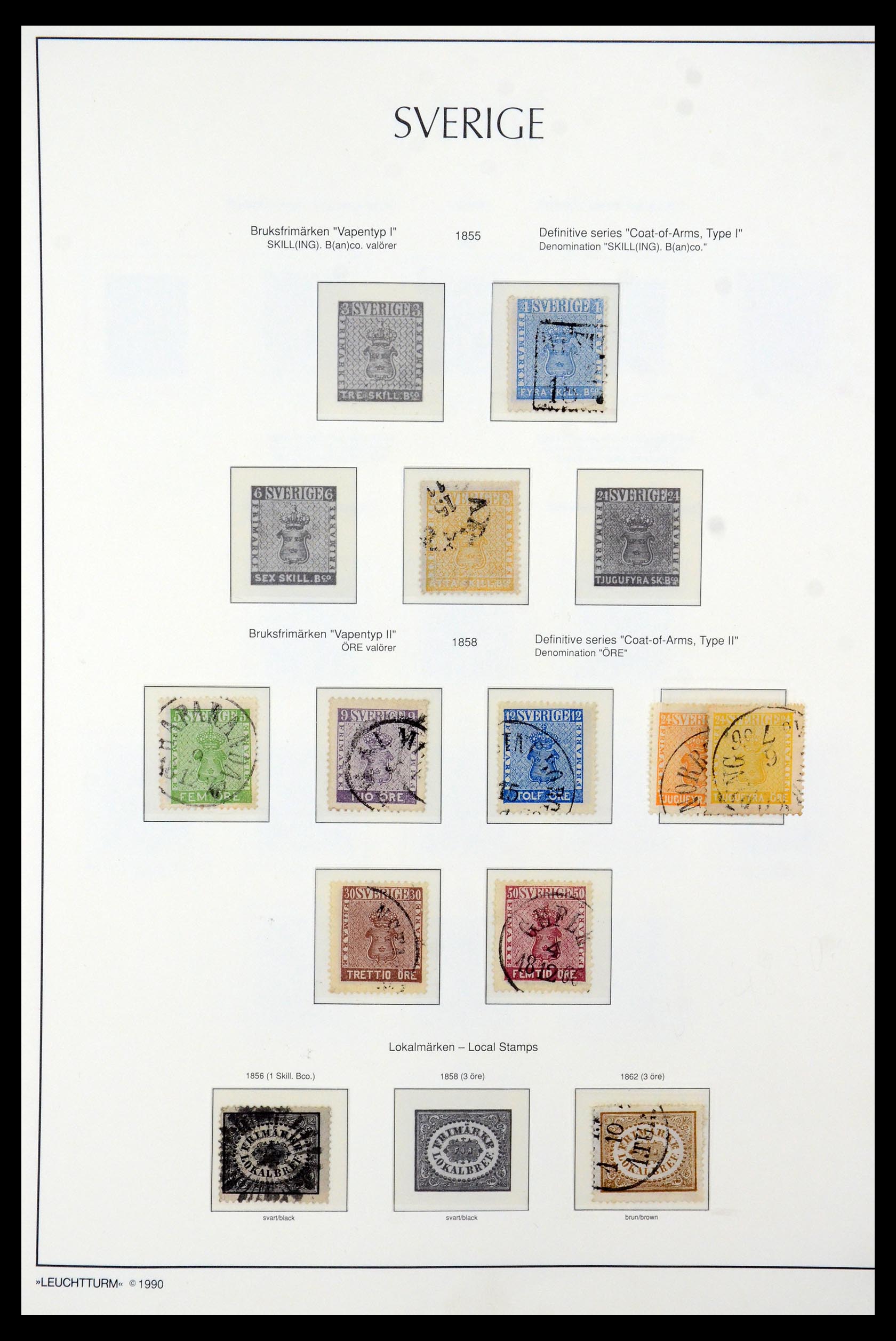 35415 001 35415 Zweden 1855-1992. - Afbeelding 1