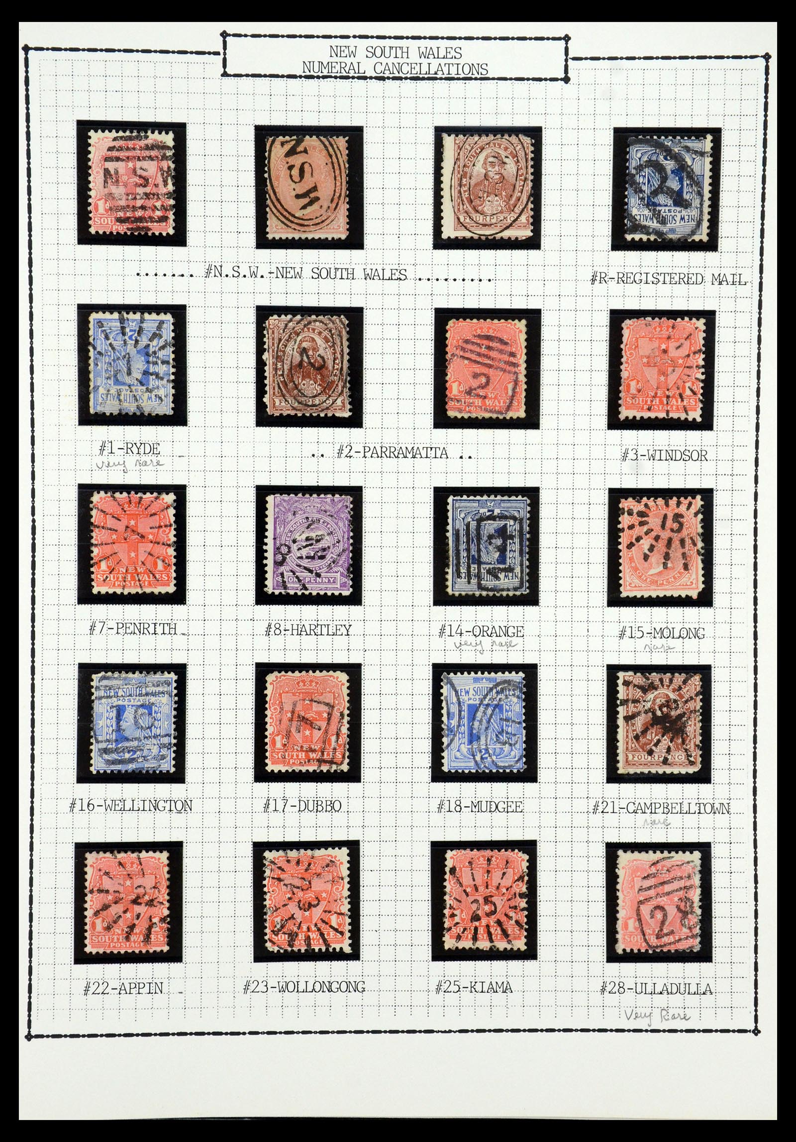 35507 001 35507 Australische Staten stempels 1859-1899. - Afbeelding 1