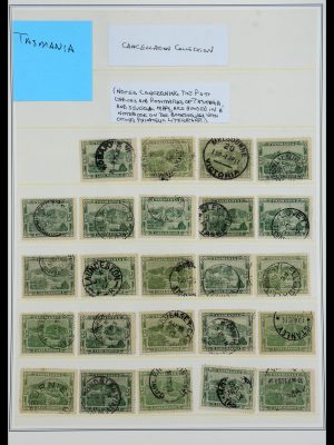 35508 Tasmanië stempelverzameling 1899-1908.