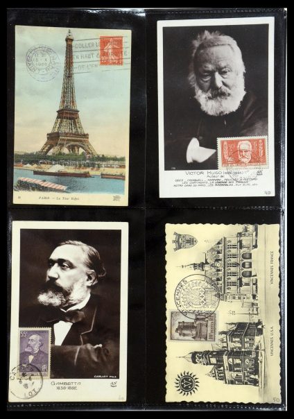 35770 Frankrijk maximumkaarten 1936(!)-1990. - Afbeelding 1