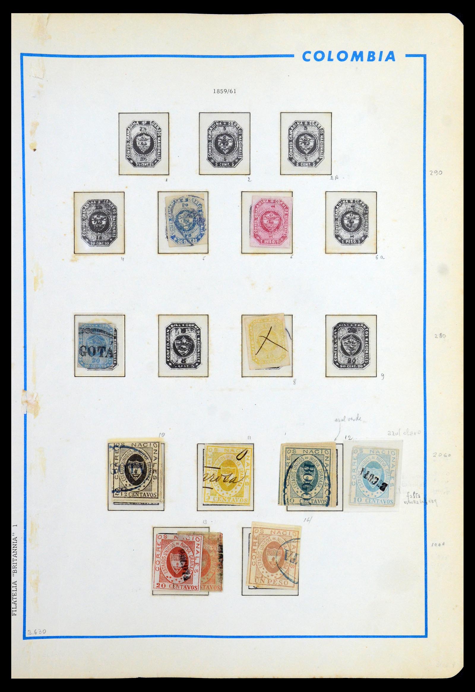 35876 001 35876 Colombia 1859-1958. - Afbeelding 1