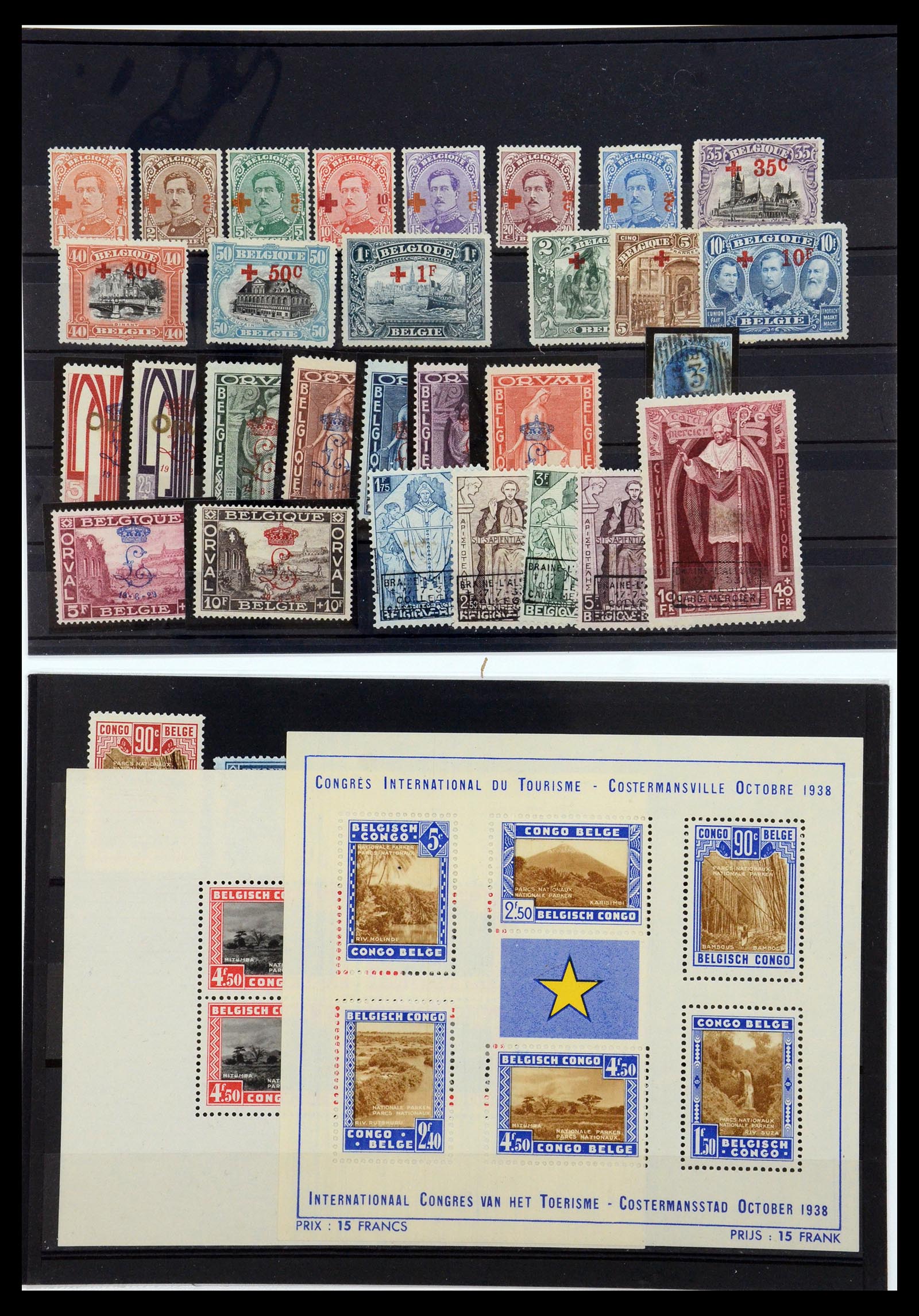 36004 001 36004 België topzegels 1858-1971. - Afbeelding 1