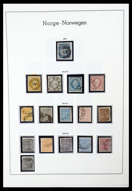 36216 Noorwegen 1855-1972. - Afbeelding 1