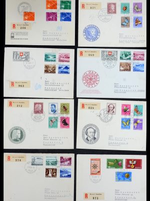 36262 Zwitserland FDC's 1952-1959.