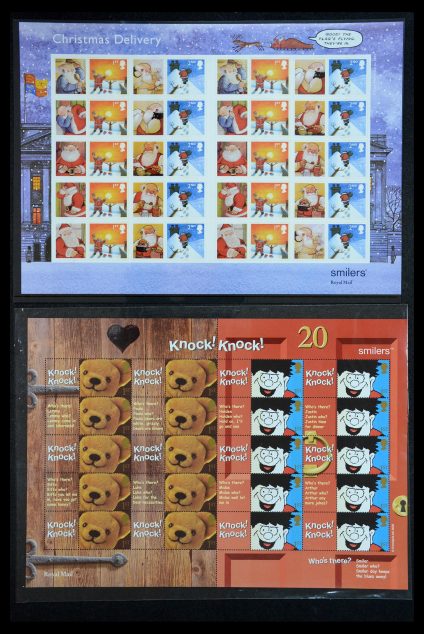 36357 Engeland Post Office label (smiler) sheets 2002-2016. - Afbeelding 1