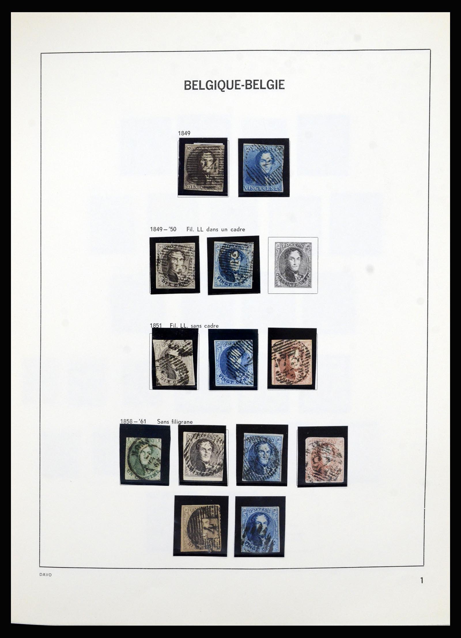 36465 001 36465 België 1849-1989. - Afbeelding 1