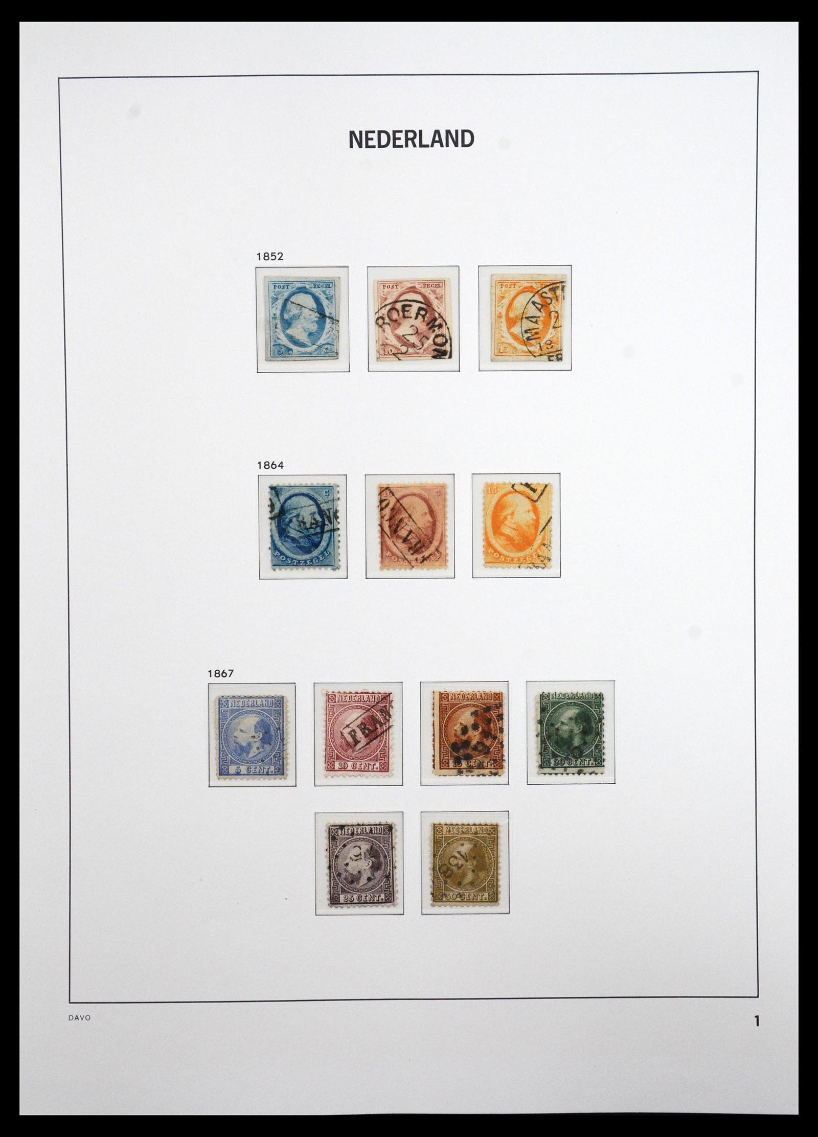 36635 001 36635 Nederland 1852-1969. - Afbeelding 1