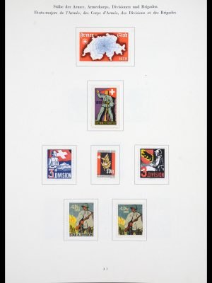 36736 Zwitserland soldatenzegels 1939-1945.