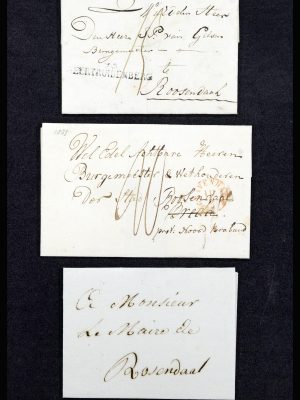 37051 Nederland brieven Roosendaal 1630(!)-1918.