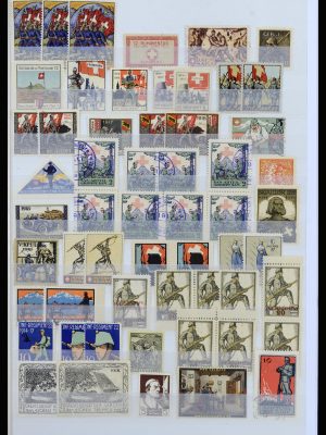 37149 Zwitserland soldatenzegels 1914-1945.