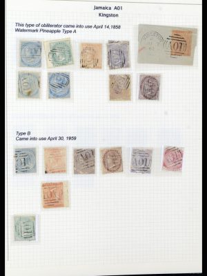 37160 Jamaica stempels 1860-1950.