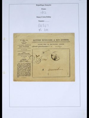 37492 Frankrijk back of the book en poststukken 1853-2020.