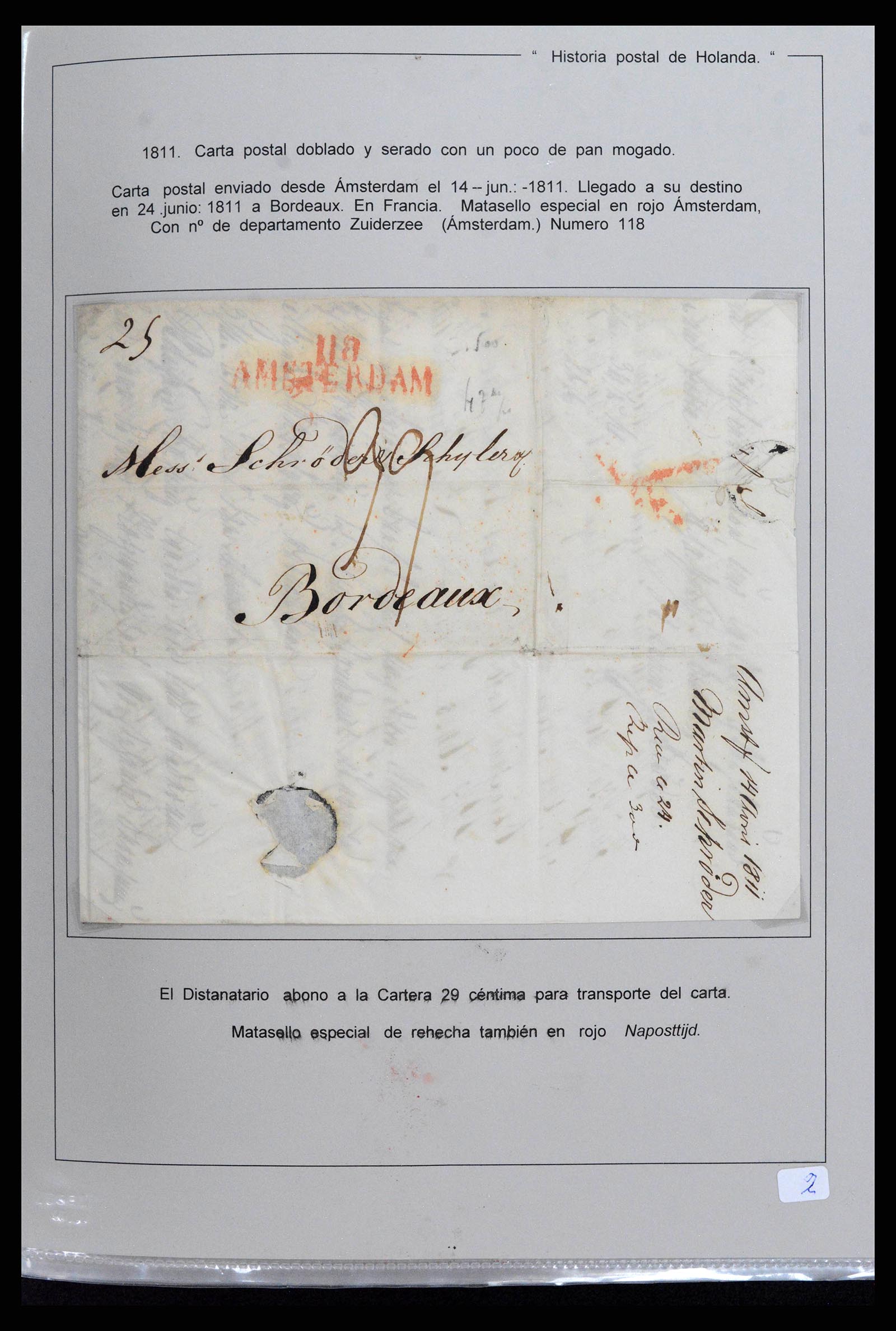 38752 0001 38752 Nederland brieven 1811-1960. - Afbeelding 1