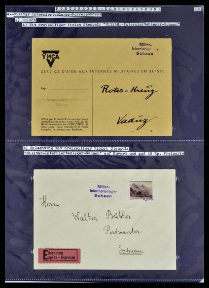 38772 Liechtenstein portvrij brieven 1757 (!)-1946. - Afbeelding 1