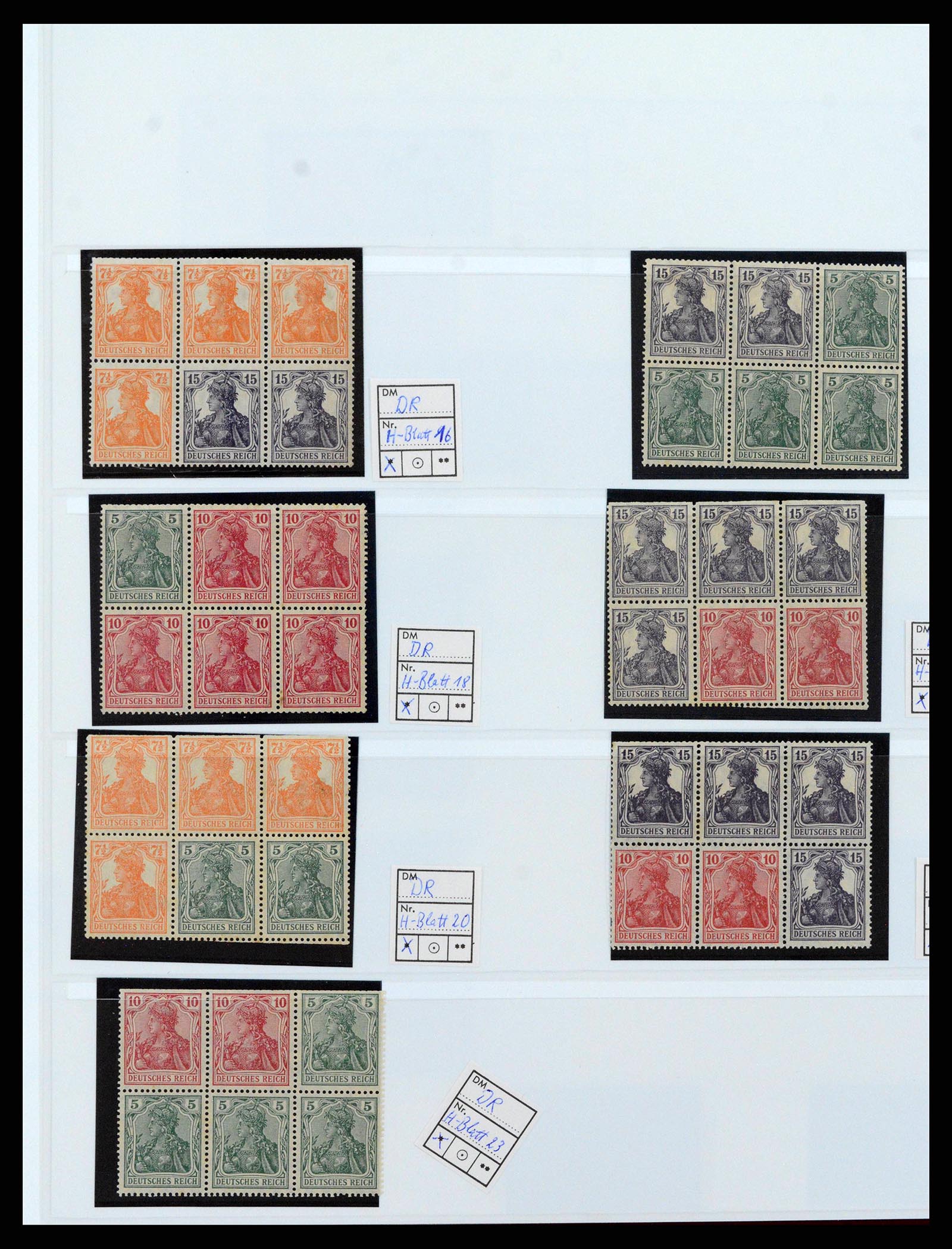 38856 0001 38856 Duitse Rijk combinaties 1919-1941. - Afbeelding 1