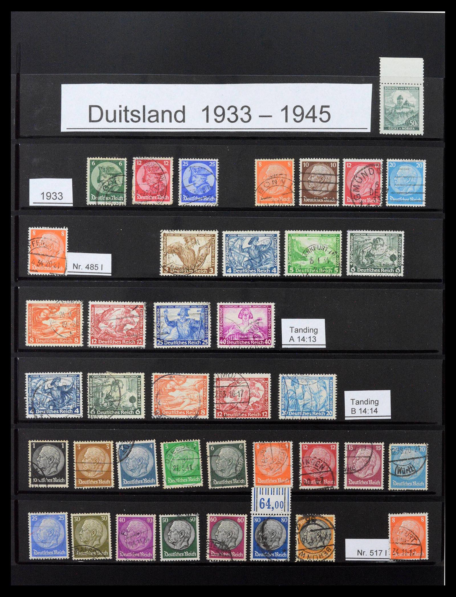 39043 0001 39043 Duitsland en bezettingen WO II 1933-1945. - Afbeelding 1