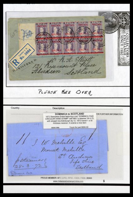 39119 Engelse koloniën brieven 1791-1961. - Afbeelding 1