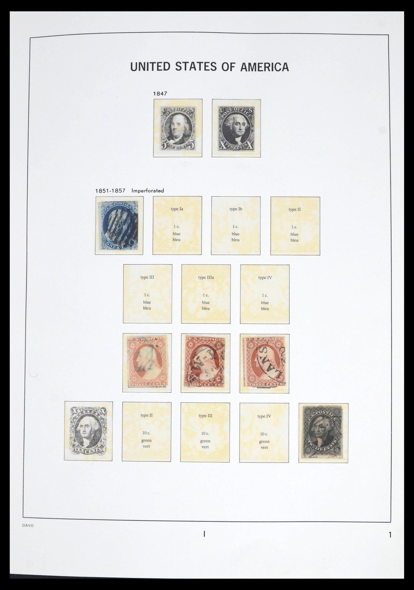 39581 001 39581 USA 1851-1944. - Afbeelding 1