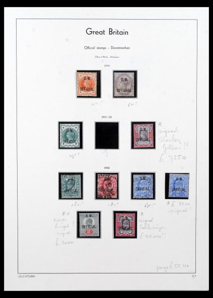 39700 GB officials 1882-1904. - Afbeelding 1