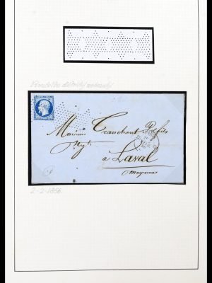 39722 Frankrijk stempels en brieven 1856-1876.