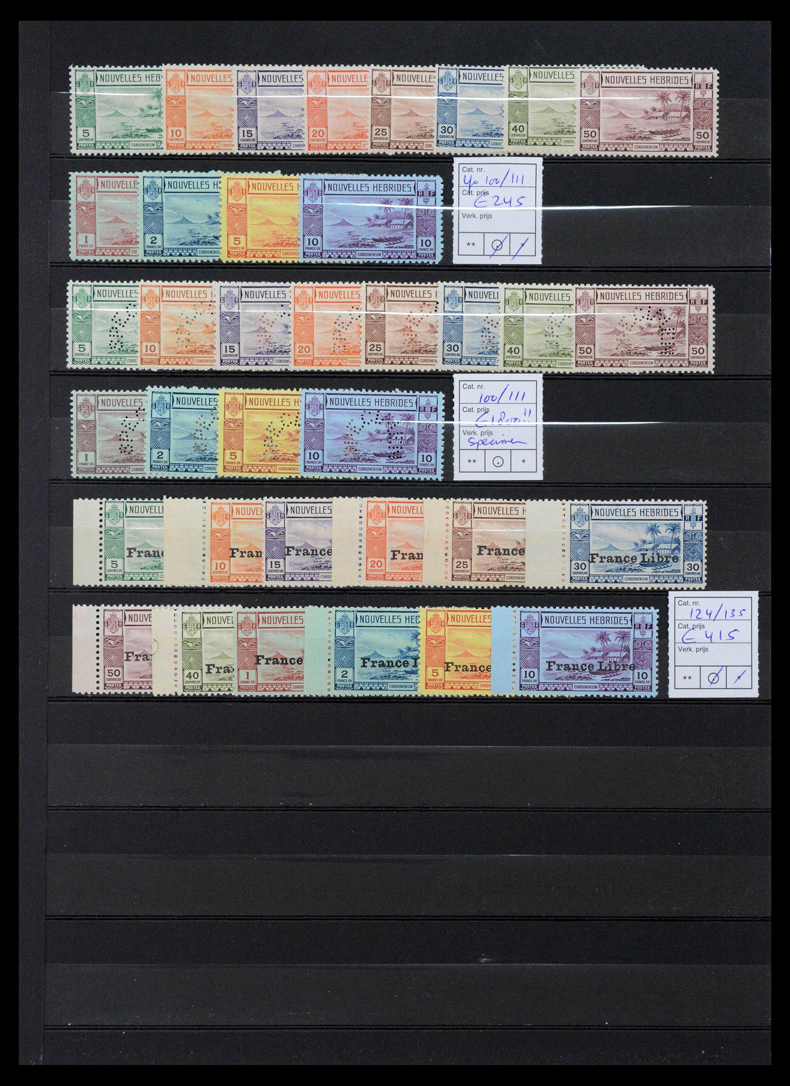 39803 0001 39803 Franse Nieuw Hebriden 1938-1941. - Afbeelding 1