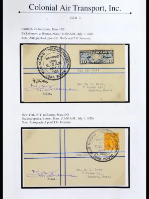 40041 USA tentoonstellingsverzameling luchtpostbrieven 1926-1933.
