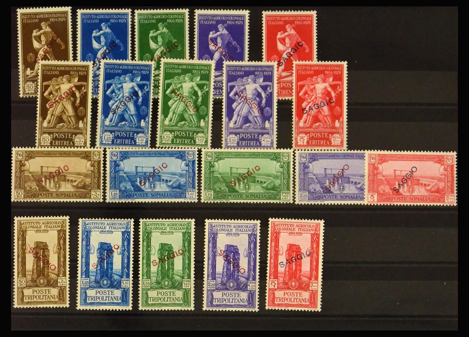 40224 0001 40224 Italiaanse koloniën specimen 1929-1937. - Afbeelding 1